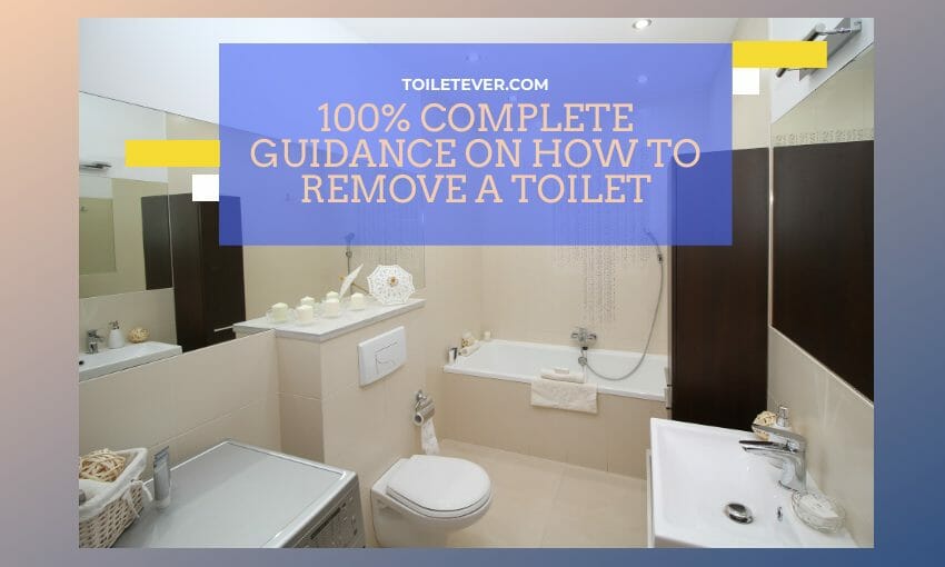 how to remove a toilet